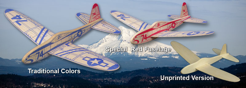 74 Fighter balsa gliders from American Junior Classics